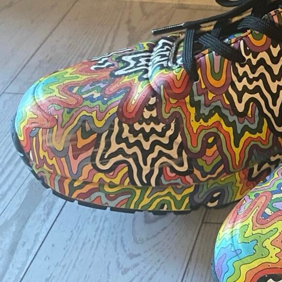 Skechers x Jen Stark Multicolor Psychedelic Art Sneakers Women’s 11 - Picture 8 of 9